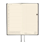 Kalendarz Tygodniowy 2027 Hobonichi Techo Weeks | White Line: Black | Edycja angielska