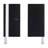 Kalendarz Tygodniowy 2027 Hobonichi Techo Weeks | White Line: Black | Edycja angielska
