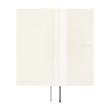Kalendarz Tygodniowy 2027 Hobonichi Techo Weeks | White Line: Ivory | Edycja angielska