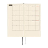 Kalendarz Tygodniowy 2027 Hobonichi Techo Weeks | White Line: Ivory | Edycja angielska