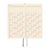 Kalendarz Tygodniowy 2027 Hobonichi Techo Weeks | White Line: Ivory | Edycja angielska