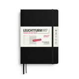 Leuchtturm1917 Weekly Planner 2027 Horizontal A5 | Black