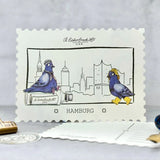 Zestaw Esterbrook Atrament + Stempel | Pigeon Poop | Hamburg